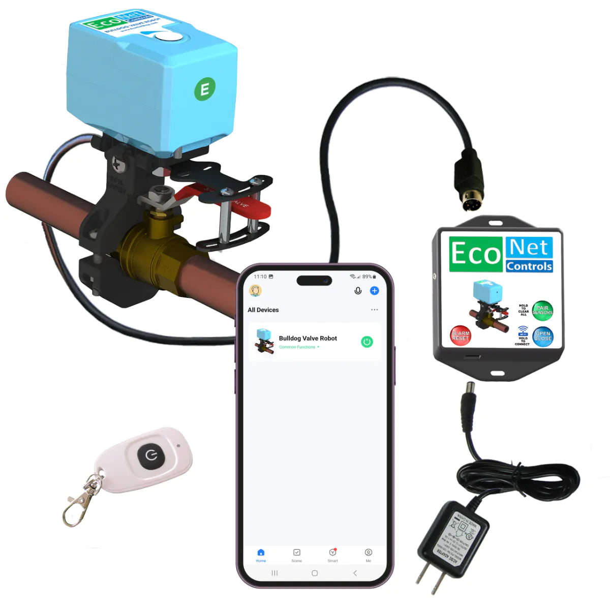 Bulldog-WIFI Valve Robot, Valves up to 1.5 inches Works with Smartlife, Google Home, Amazon Alexa & SmartThings