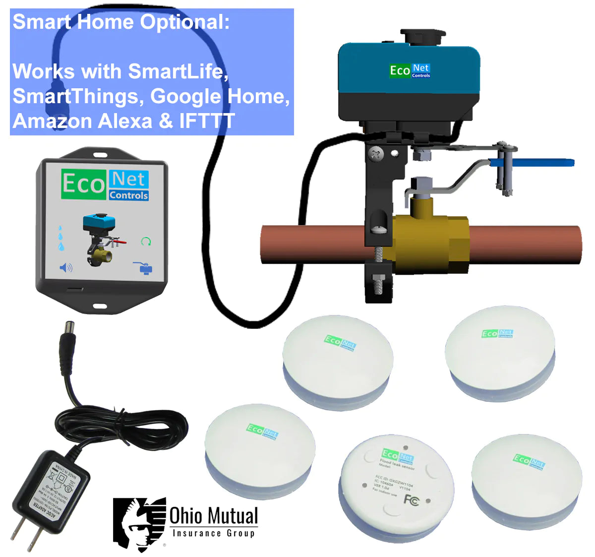 Bulldog-JW Deluxe Ohio Mutual Starter Kit (5 Sensors, Battery Backup)