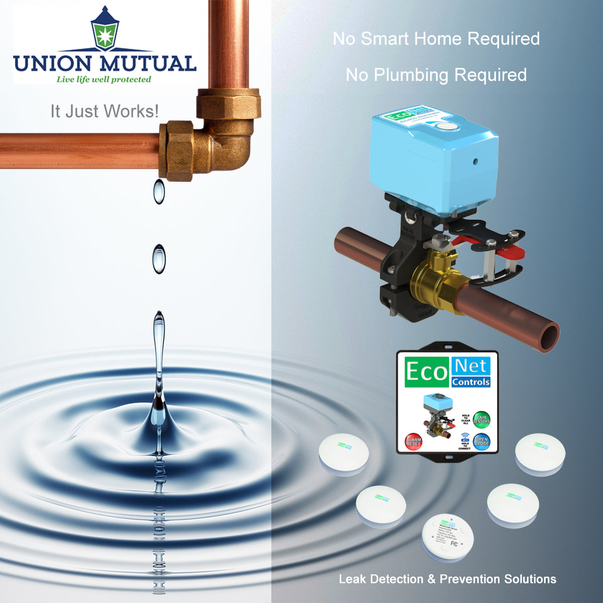 Bulldog-JW Deluxe Union Mutual Starter Kit (5 Sensors, Battery Backup)
