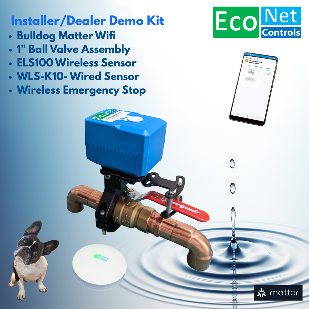 Bulldog Matter over WIFI Installer Demo Kit includes Puck Floor Sensor, Wired Sensor & Emergency Stop