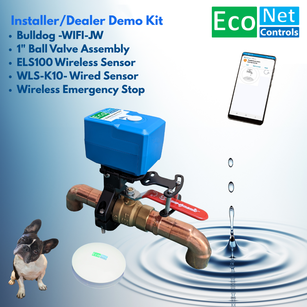 Bulldog Matter over WIFI Installer Demo Kit includes Puck Floor Sensor, Wired Sensor & Emergency Stop