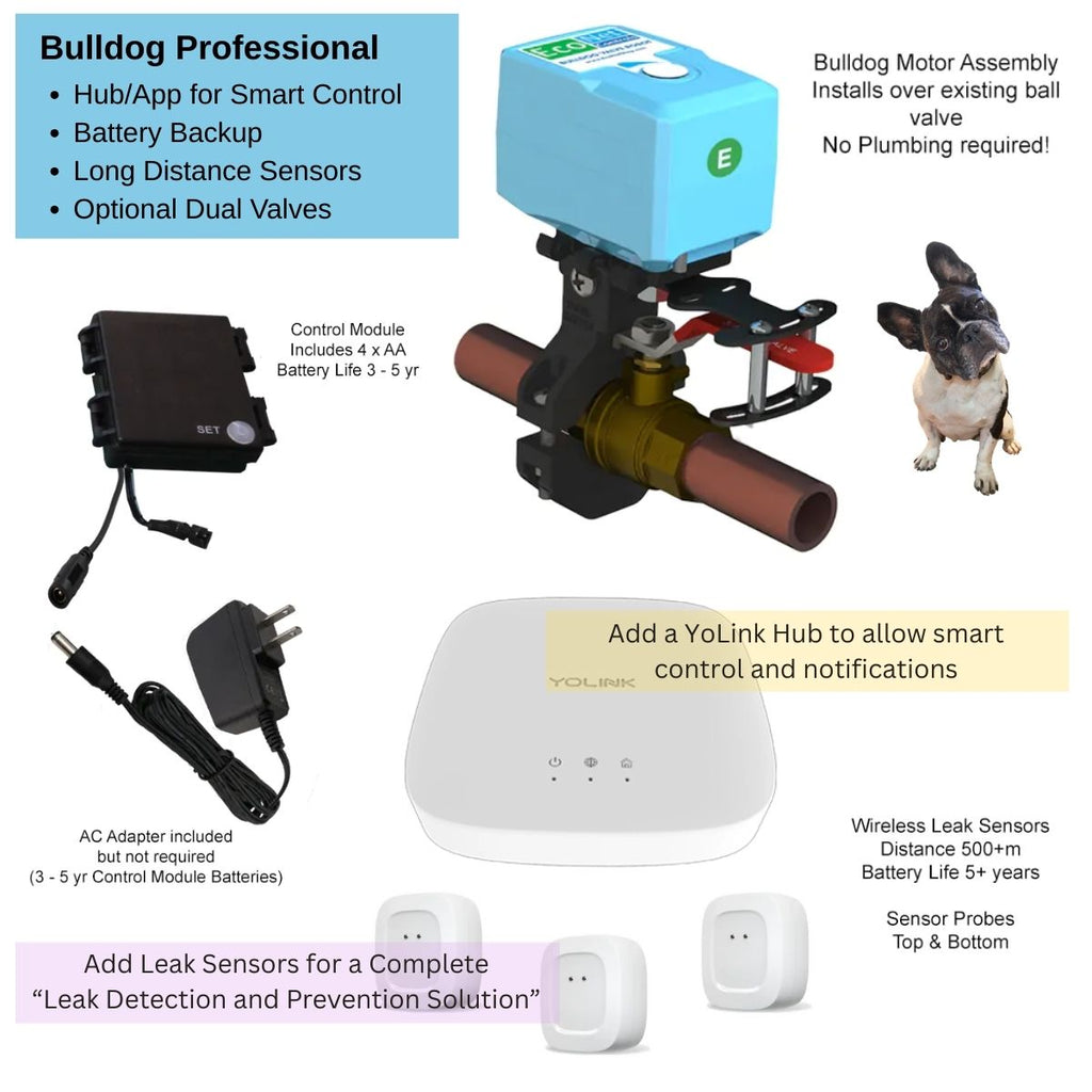 Bulldog Professional Starter Kit, EVC325-SK0, YoLink, No Plumbing!
