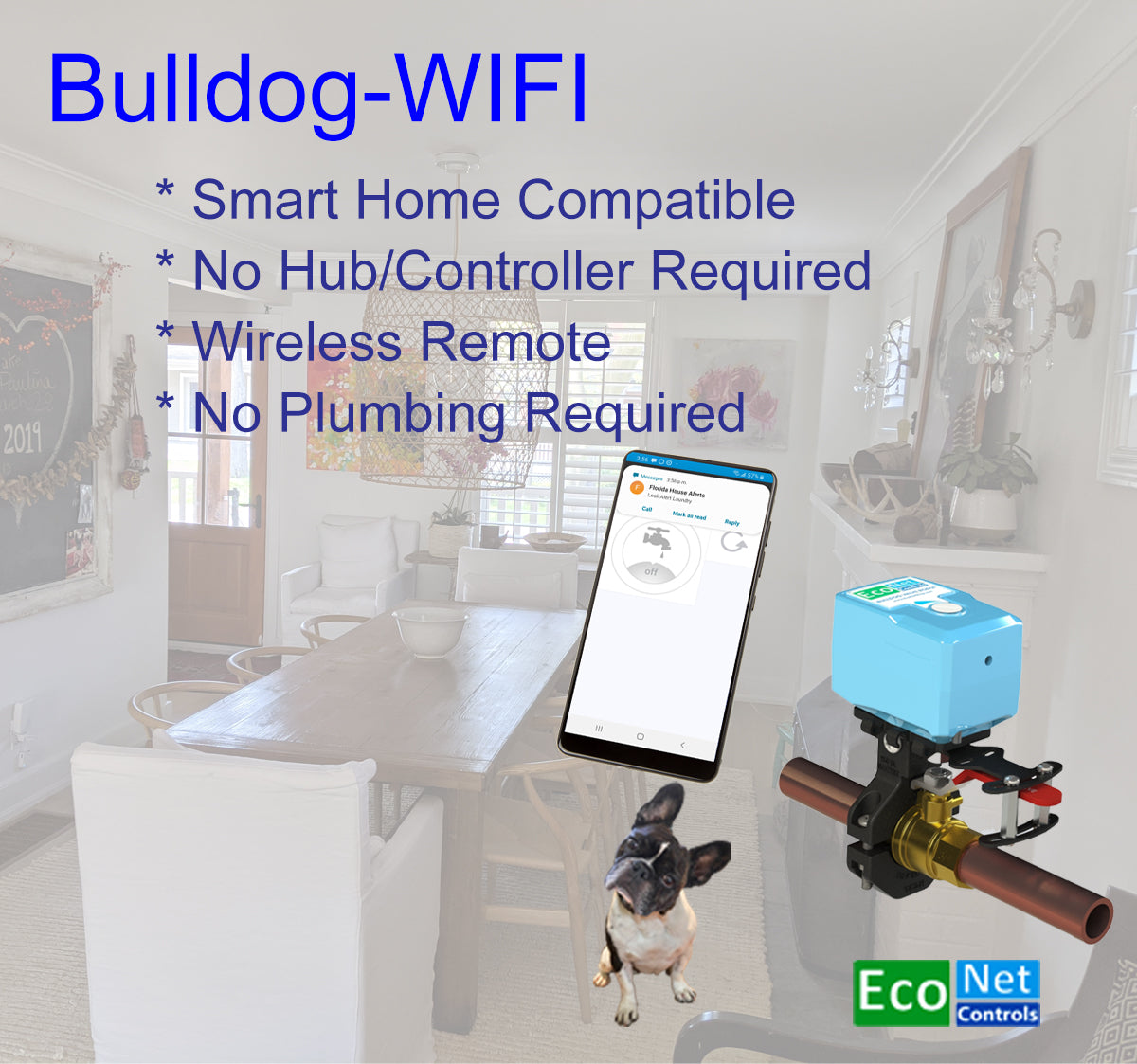 Bulldog-WIFI Valve Robot, Valves up to 1.5 inches Works with Smartlife, Google Home, Amazon Alexa & SmartThings | Free Shipping