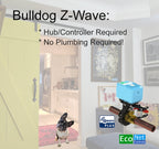 Bulldog Valve Robot EVC200-HC2LXL – Z-Wave Smart Water Valve, No Plumbing Required, Easy Installation for Valves up to 1.5" | Z-Wave Hub/Controller Required | Free Shipping