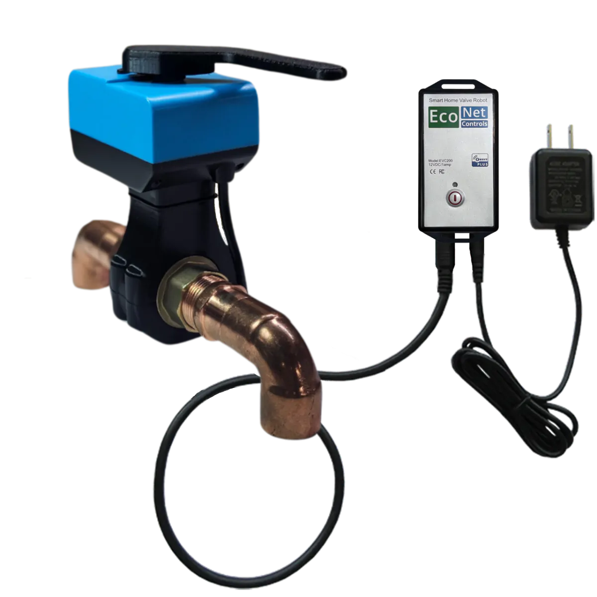 Bulldog Valve Robot EVC200-IV - Z-Wave Plus Automatic Water Shutoff System with Integrated 1" Valve, Smart Home Leak Detection | Free Shipping