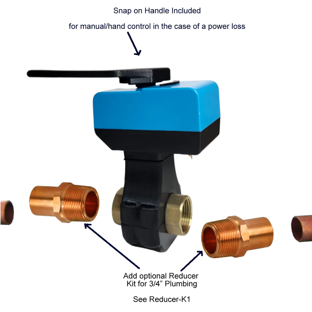Bulldog Valve Robot EVC200-IV - Z-Wave Plus Automatic Water Shutoff System with Integrated 1" Valve, Smart Home Leak Detection | Free Shipping