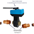 Bulldog Valve Robot EVC200-IV - Z-Wave Plus Automatic Water Shutoff System with Integrated 1" Valve, Smart Home Leak Detection | Free Shipping