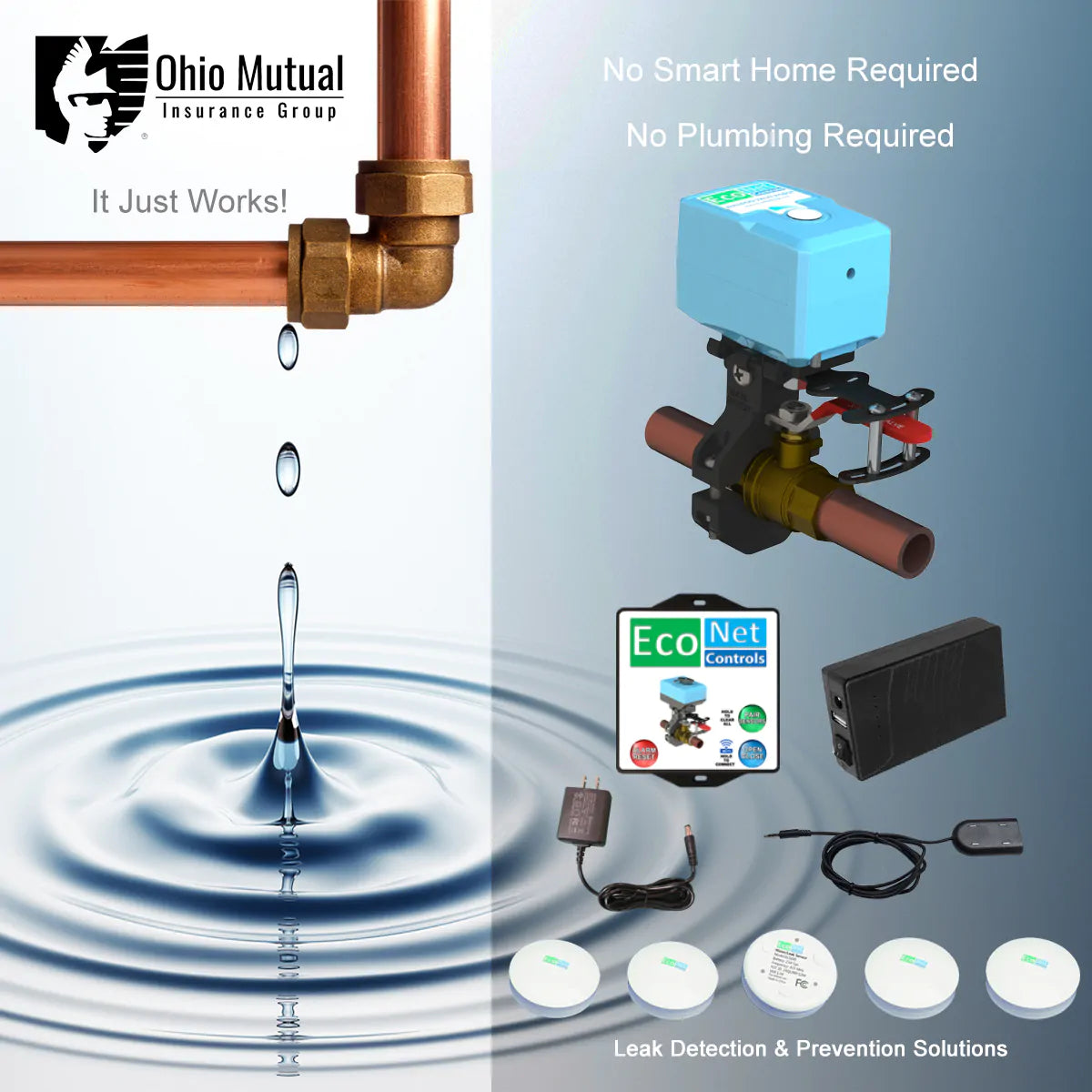 Bulldog-JW Deluxe Ohio Mutual Starter Kit (5 Sensors, Battery Backup)